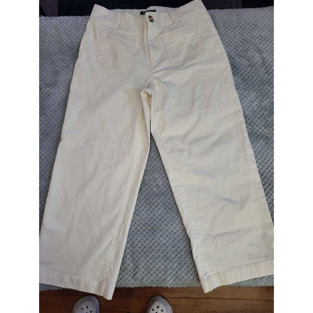 Euc d.jeans‎ wide leg cream size 12